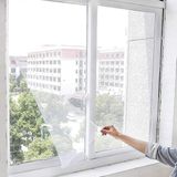 Luas Pencere Sinekliği, Çift Kanat Beyaz Tül Sineklik, Sivrisinek Ağı, Sinek Böcek Tutucu, Aparatlı Cam Sinek Teli, Kolay Montaj 150 cm