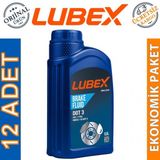 Lubex Brake Fluid Dot 3 500 ml 12'li Fren Hidrolik Yağı