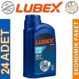 Lubex Brake Fluid Dot 3 500 ml 24'lü Fren Hidrolik Yağı