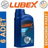 Lubex Brake Fluid Dot 3 500 ml 6'lı Fren Hidrolik Yağı