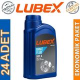 Lubex Brake Fluid Dot 4 500 ml 24'lü Fren Hidrolik Yağı