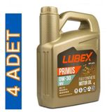 Lubex Primus Mv 0w-30 4 Lt 4'lü Tam Sentetik Motor Yağı