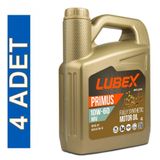 Lubex Primus Mv 10W/60 4 lt 4'lü Tam Sentetik Motor Yağı