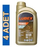 Lubex Primus MV 5W/30 LA 1 lt 4'lü Tam Sentetik Partiküllü Motor Yağı