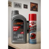 Lubex Rapidus 10W40 4T Sentetik Motosiklet Yağı 1 Lt-Kask Vizör Temizleme Spreyi