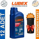 Lubex Rapidus 2T 1 Lt 12'li 2 Zamanlı Motosiklet Yağı