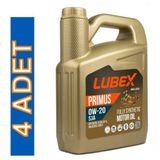 Lubex SJA 0W/20 4 lt 4'lü Tam Sentetik Motor Yağı