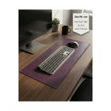 LUBIKO STUDIO Mor Deri Masa Pedi, Büyük Mouse Pad, Mause Pad, Ofis ve Ev İçin Masa Altlığı - Şilte