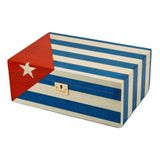 Lubinski Cedar Puro Kutusu Humidor Cuba Flag 50s LB-023