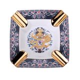 LUBINSKI Elegant Chinese Dragon Büyük Boy 4lü Puro Küllüğü Desenli Gold