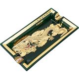 Lubinski Elegant Dragon İkili Dikdörtgen Puro Küllüğü Yeşil