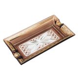 Lubinski Elegant Wings İkili Dikdörtgen Puro Küllüğü Kahve LB-874