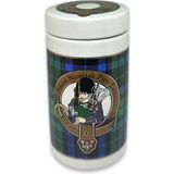 Lubinski Italy Finest Scotish Mavi El Yapımı Seramik Pipo Tütün Kavanozu - Beyaz - Standart