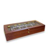 Lubinski İtaly Macanudo Camlı Humidor Puro Kutusu Kahve 200's