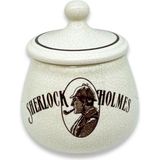Lubinski Italy Sherlock Holmes Bej El Yapımı Seramik Küçük Boy Pipo Tütün Kavanozu - Beyaz - Standart