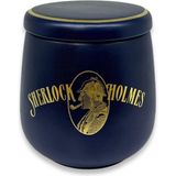 Lubinski Italy Sherlock Holmes El Yapımı Mavi Seramik Pipo Tütün Kavanozu - Standart