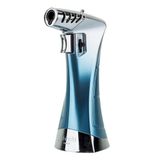 Lubinski New Design Çok Fonksiyonlu Tek Torch Büyük Masa Tipi Puro Çakmağı Blue Ice LB-120