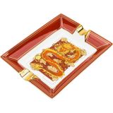 Lubinski Red Elegant Chinise Dragon İkili Puro Küllüğü