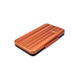 Lubinski Seyahat Tipi 5 Turuncu Humidor Metal Puro Kutusu
