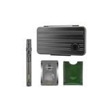 Lubinski Special Edt. Aluminyum Slim Puro Taşıma Çantası Grey Çakmak+V-Cut Kesici/Delici Set