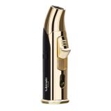 Lubinski Tek Torch Pürmüz Siyah Gold Metal Masa Tipi Puro Çakmağı
