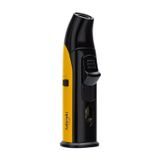Lubinski Tek Torch Pürmüz Siyah Sarı Metal Masa Tipi Puro Çakmağı