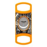 Lubinski V-Kesim-Düz Kesim Sehpalı Puro Makası Double Cutter Turuncu(60Ring) LB-356