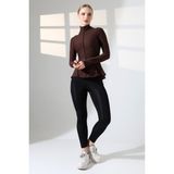 Lubiti Dik Yaka Volanlı Slimfit Sporcu Ceketi/parmak Geçmeli Çift Cepli - XL - Kahverengi