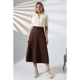 Lubiti Süet Etek Uzun Çan/mevlana Model - Acı Kahve