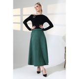Lubiti Süet Etek Uzun Çan/mevlana Model - Yeşil
