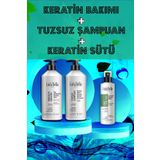 Luca Bella Durulanmayan Keratin Sütü/saç Düzleştirici Keratin Brezilya Fönü/buğday Proteinli Tuzsuz Şampuan