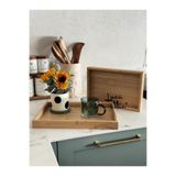 Luca Mia Bambu 2’li Tepsi Seti (20x30 cm – 25x35 cm) – Doğal Bambu Servis ve Sunum Tepsisi Takımı