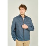 LUCAS Hakim Yaka Cep Detaylı Mevsimlik Spor Mont, 3XL, Hakim Yaka Spor Mont, Indigo, Erkek