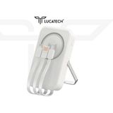 Lucatech 13.000 Mah 25W Magsafe Powerbank — iPhone 16 Pro Max / 16 Pro / 15 Pro (PD25W, 1usb+Type-C Giriş) - Beyaz