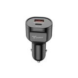 Lucatech 45W Hızlı Araç Şarj Başlığı, USB + PD Çift Çıkış, Redmi Note 12 ile Uyumlu, Siyah