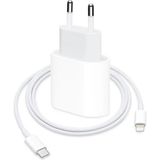 Lucatech iPhone 13 / 12 / Se 2 / 8 Uyumlu 35W Lightning Akıllı Şarj Aleti - Beyaz