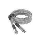 Lucatech iPhone 13 / 13 Pro / 14 / 14 Pro uyumlu 2 METRE Örgülü Lightning 120W Hızlı Şarj Kablosu