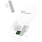 Lucatech iPhone 14 Pro Max / 15 Pro Max / 16 Pro Max Uyumlu Mandolin Bluetooth Kulaklık - Beyaz
