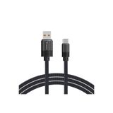 Lucatech iPhone 15 Plus Uyumlu Örgülü USB Type-C Hızlı Şarj Kablosu, Siyah LK214880188 LK214880188