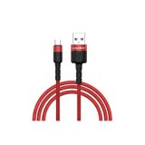 Lucatech iPhone 15/16/17 Pro Max Uyumlu USB Type-C Örgülü Hızlı Şarj Kablosu, Kırmızı CSQ221KR32