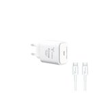 Lucatech iPhone 16/16 Pro/16 Pro Max, Xiaomi 15/15 Pro/15 Ultra ile Uyumlu 25W Type-C Hızlı Şarj Seti, PD Destekli Adaptör + 1m Kablo, Beyaz