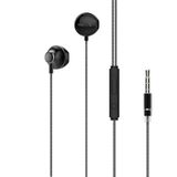 Lucatech Özel Fiber Kablo Korumalı Stero Kulaklık 3.5 mm Jack - Siyah