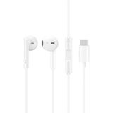 Lucatech Samsung A32 / A33 / A34 / A35 / A40 / A50 / A52 / A54 / A60 / A70 / A72 / A73 Uyumlu Type-C Kulaklık - Beyaz
