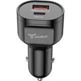 Lucatech Samsung Galaxy S22 Plus / S22 Ultra / S23 Fe / S23 Ultra Uyumlu 45W Hızlı Araç Şarj Başlığı - Siyah