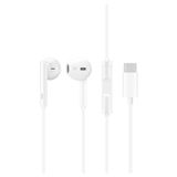 Lucatech Samsung Oppo Xiaomi Huawei Uyumlu Type-C Kablolu Kulaklık, Mikrofon, Beyaz LH3049909799