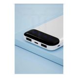 Lucatech Samsung Uyumlu 12.500 mAh Powerbank, Çift USB Çıkışı, Micro ve Type-C Giriş, Beyaz