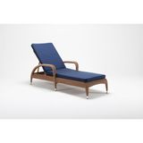 Luce Garden Alder Rattan Şezlong - Kahve