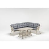 Luce Garden Erguvan Rattan Bahçe & Balkon Köşe Takımı - Kapuçino