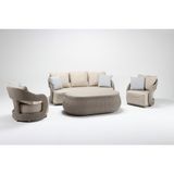 Luce Garden Harmony Rattan Bahçe & Balkon Koltuk Takımı - Koyu Kahve
