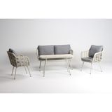 Luce Garden Kalina Mini Rattan Bahçe & Balkon Koltuk Takımı - Meşe